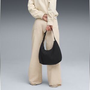 Puma Black Shoulder Bag - Minimalist Everyday Hobo. Unisex